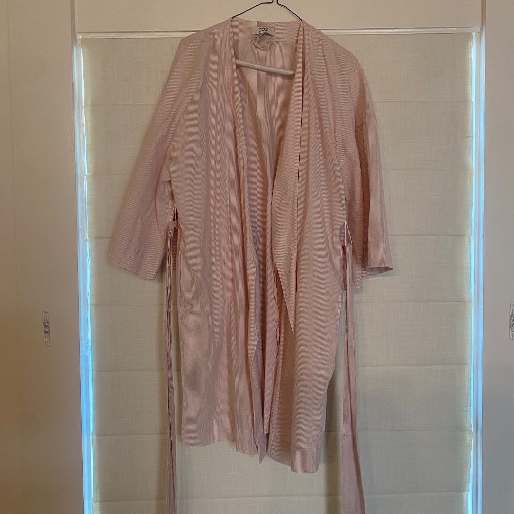 COS Striped Robe - Pink & White - Picture 4 of 7